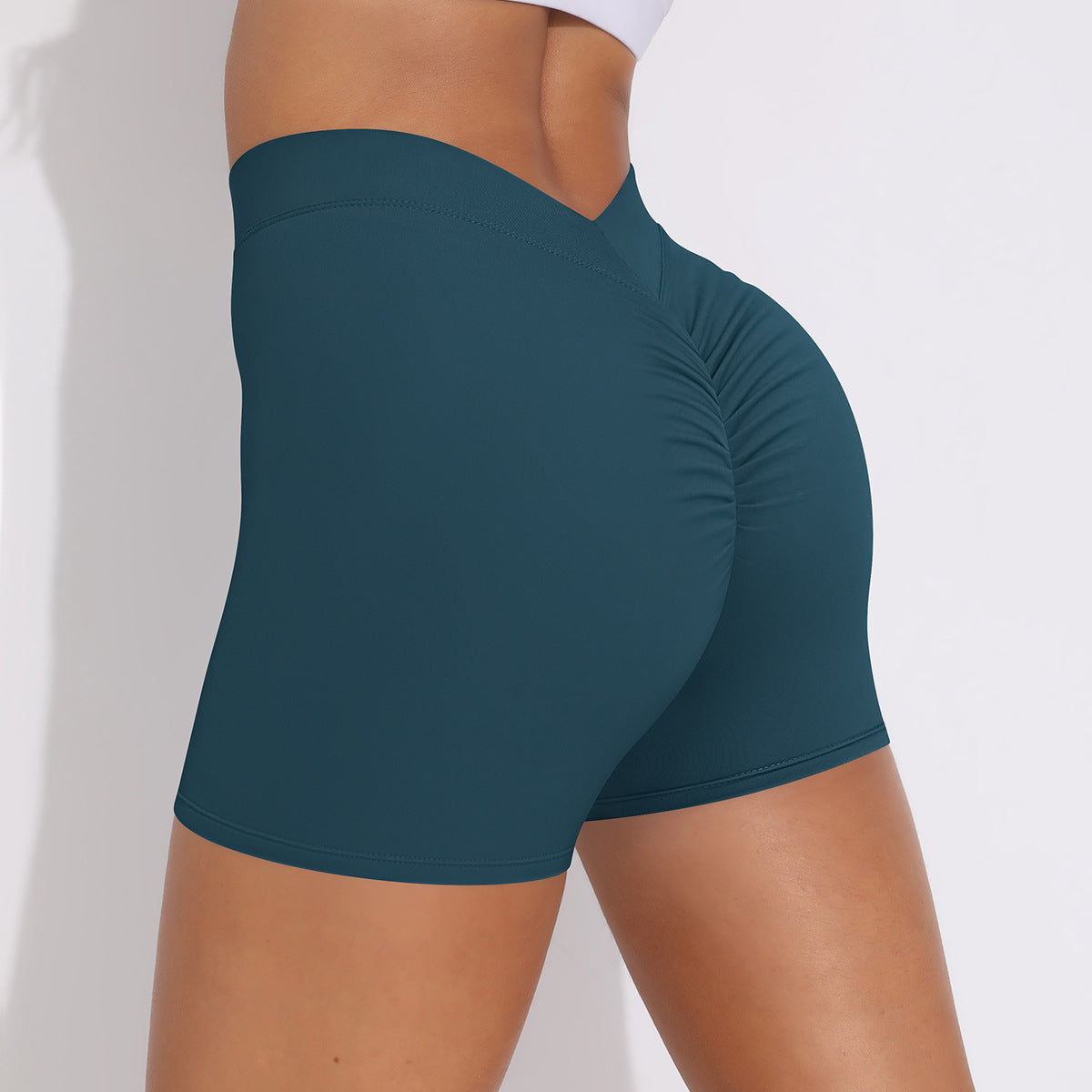 Women's High-Waisted Stretchy Fitness Shorts