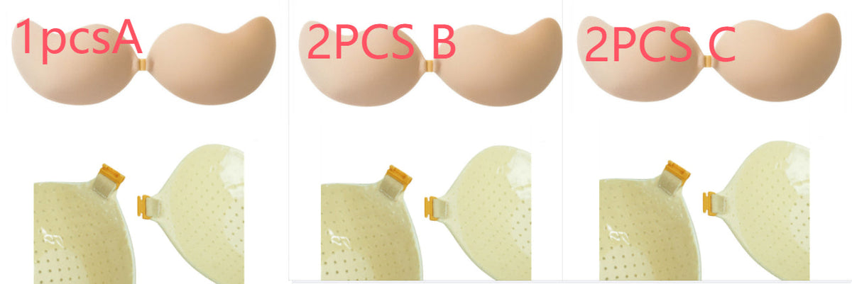 Lala Goddess Mango Cup With Deep V Invisible Bra Women's Swimwear Bridal Wedding Dress Gathered Chest Stickers Wholesale