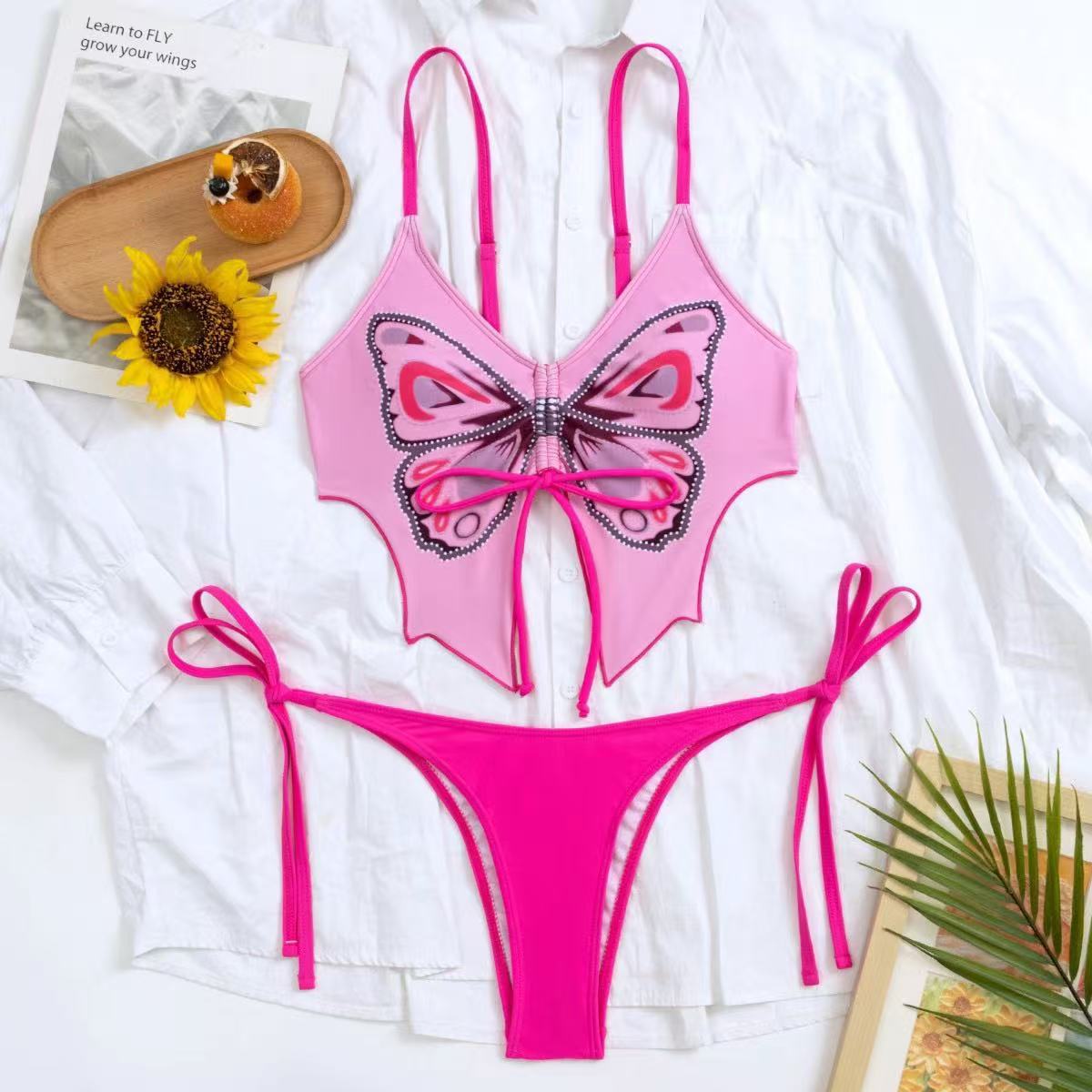 Women's Bow Ins Style Split Bikini Suit