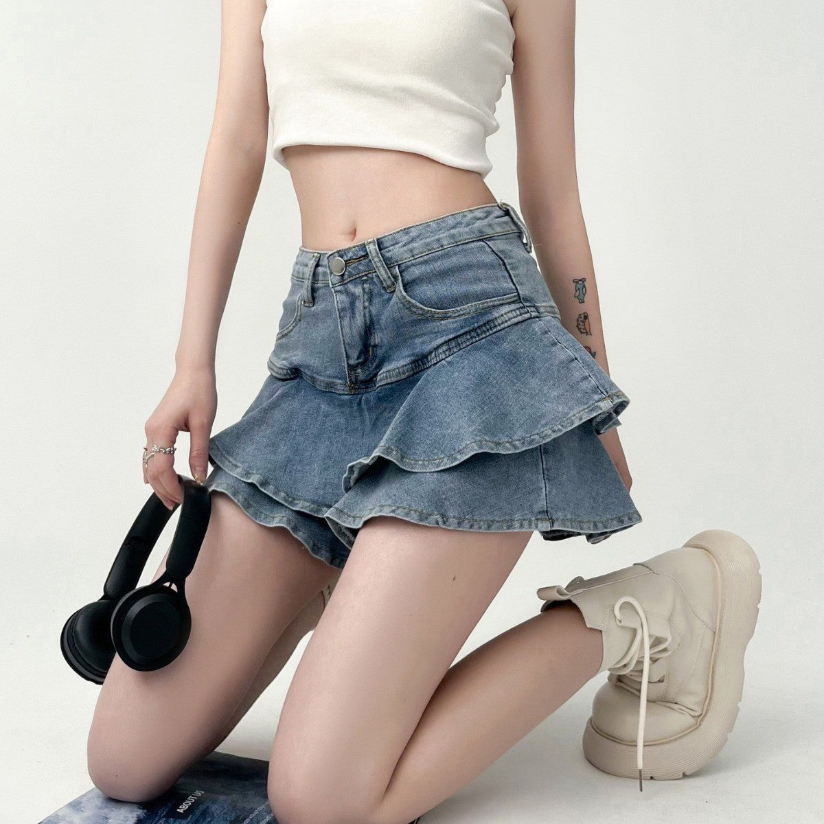 Designer Niche Figure-hugging Hot Girl Mini Skirt