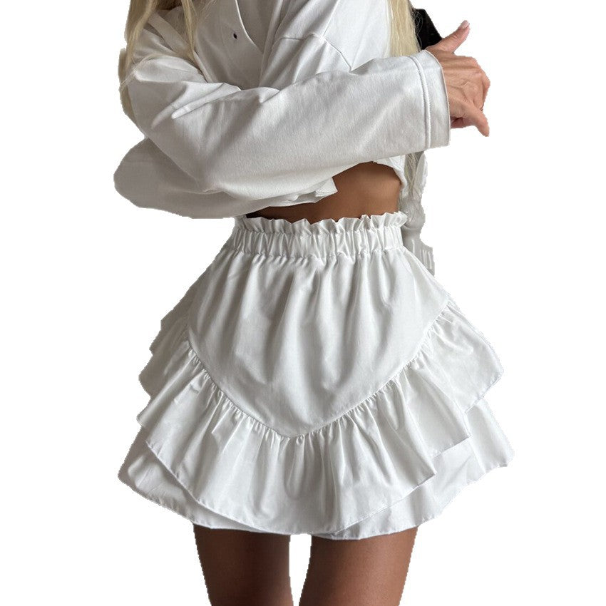 High-waisted Fashionable Casual Skirt