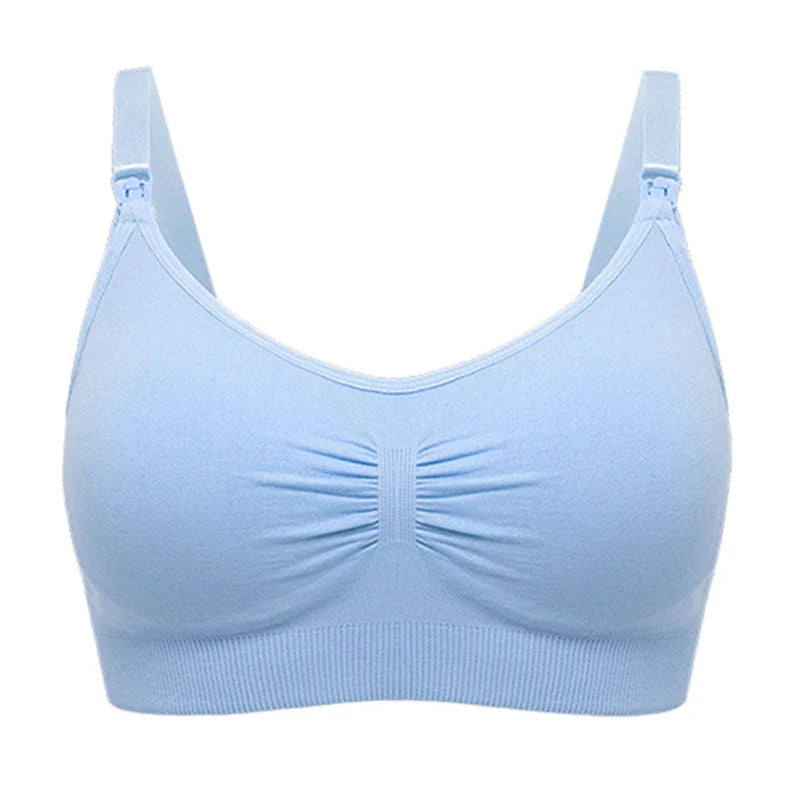 plus Size Seamless Nursing Bra for Women Breathable Maternity Push up Front Closure Underwear Adjustable Straps Wire-Free