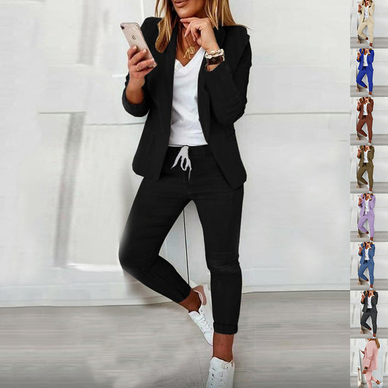 Ladies Fashion OL Suit Trousers Suit